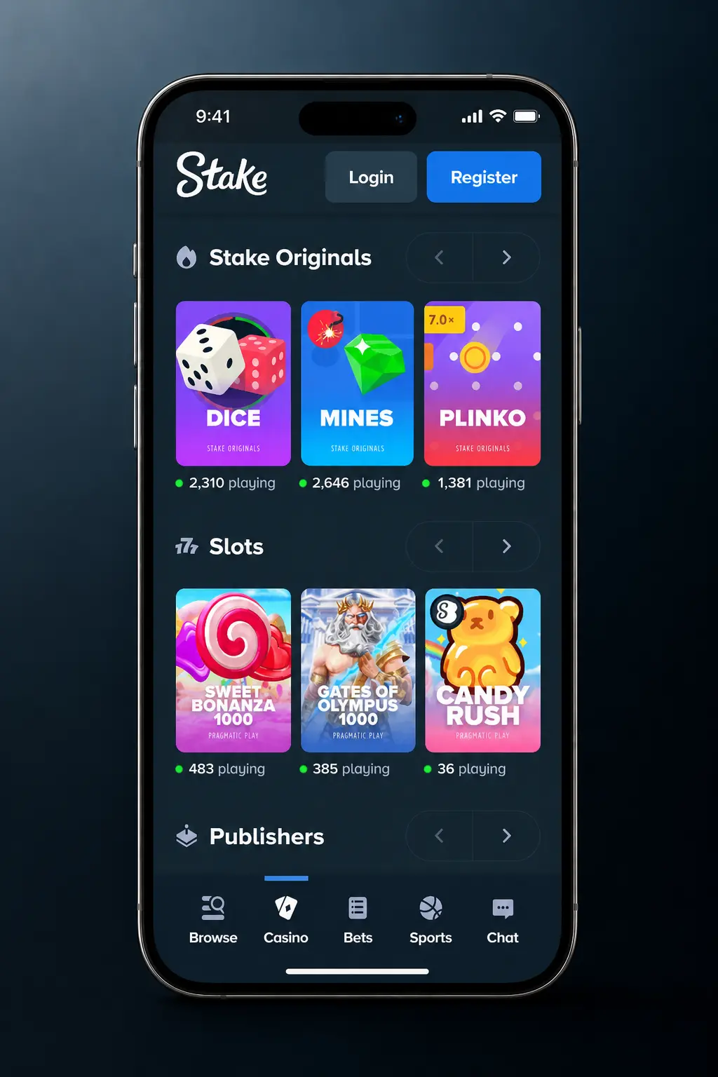 Stake sportsbook tennis betting interface showing match selection, markets, and bet slip for Canadian users