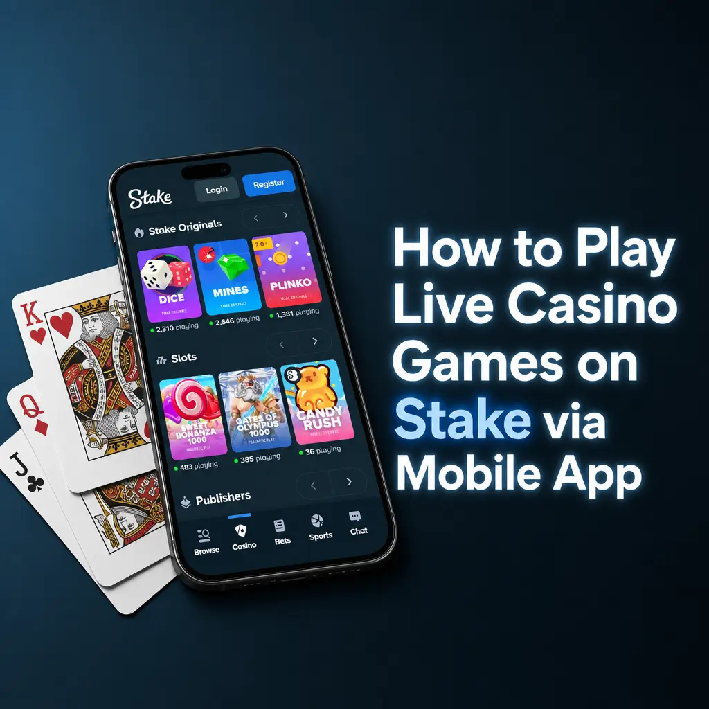 How to Play Live Casino Games on Stake via Mobile App