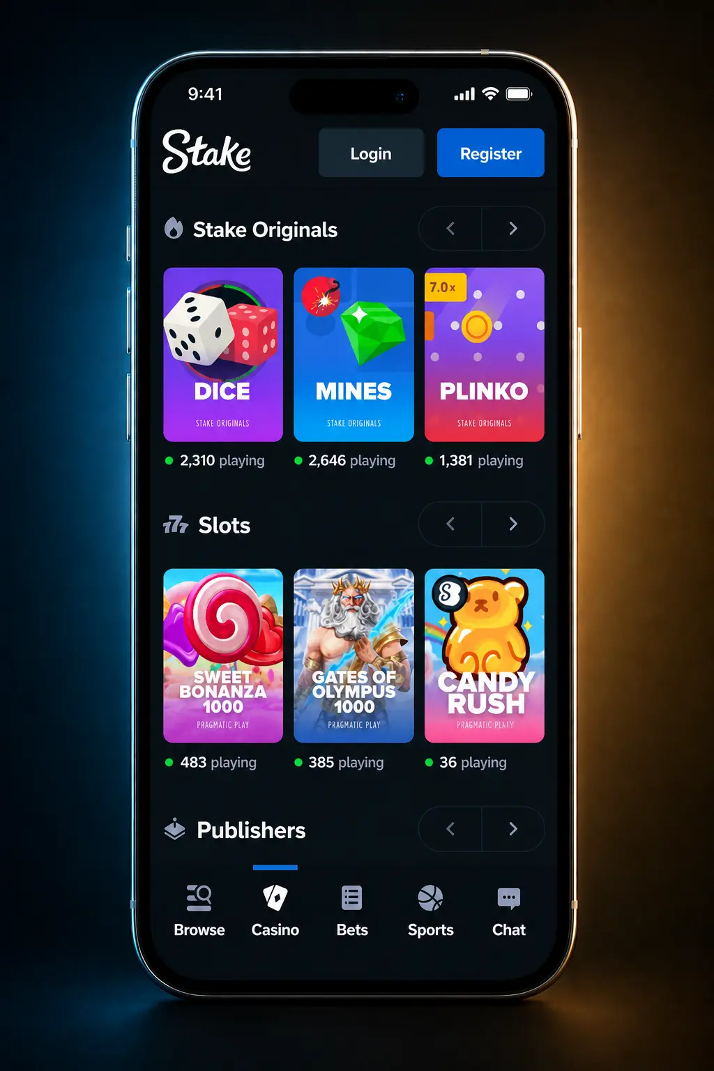 Step-by-step guide on how to play slot games on Stake, from login to depositing and spinning slots