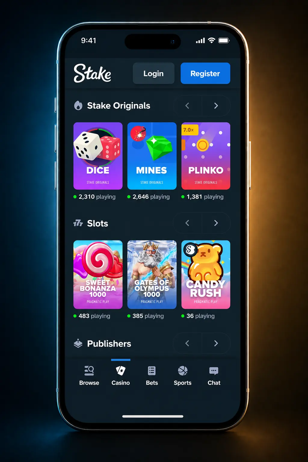 Step-by-step guide on how to play slot games on Stake, from login to spinning reels