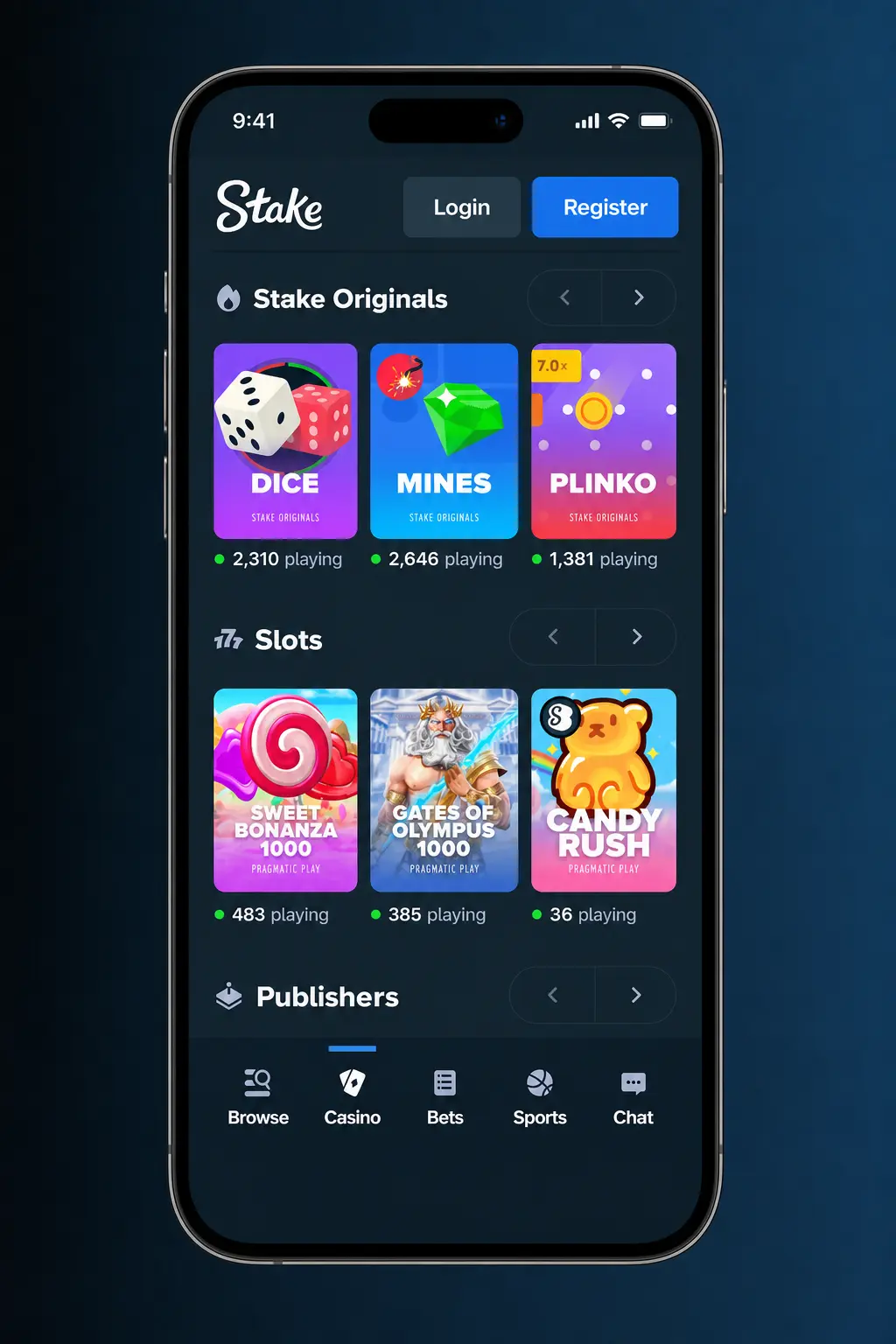 Step-by-step guide on how to register, verify, deposit, and start playing at Stake Casino