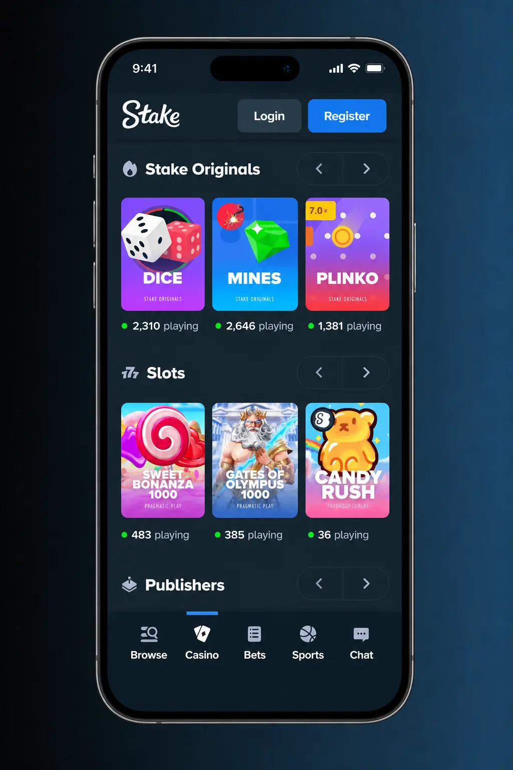 Step-by-step guide on how to register, verify, deposit, and start playing at Stake Casino