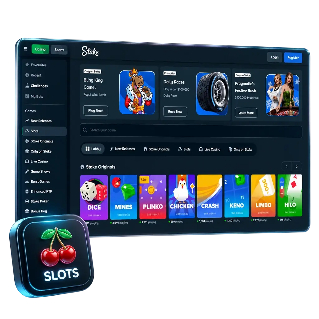Slot Games on Stake Casino in Canada